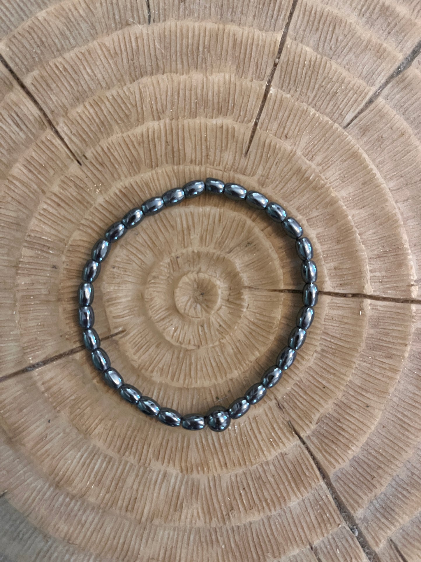 bracelet en pierres naturelles d'hématite