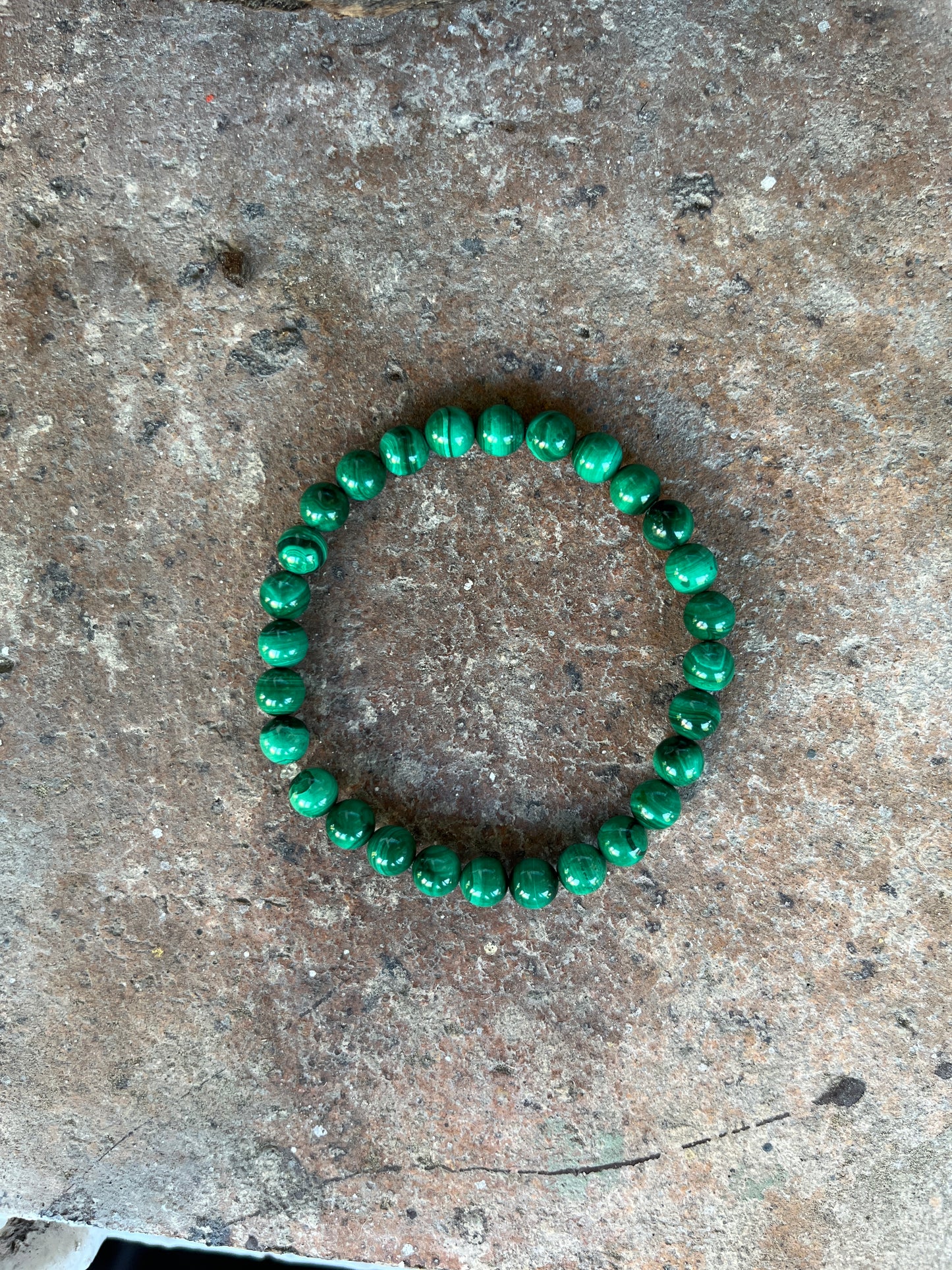 bracelet en pierres naturelles de Malachite