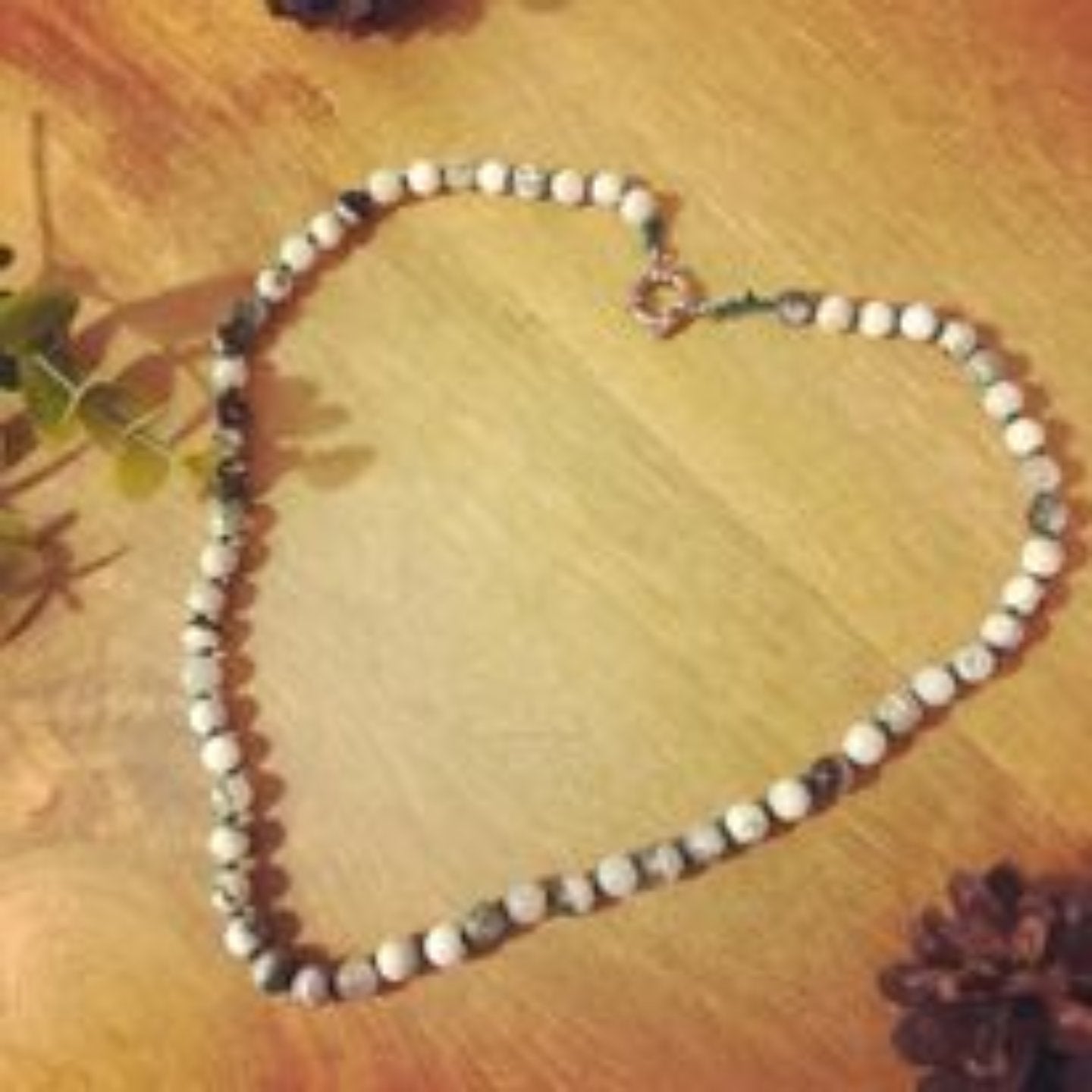 collier ras de cou en pierres naturelles d'agate arbre