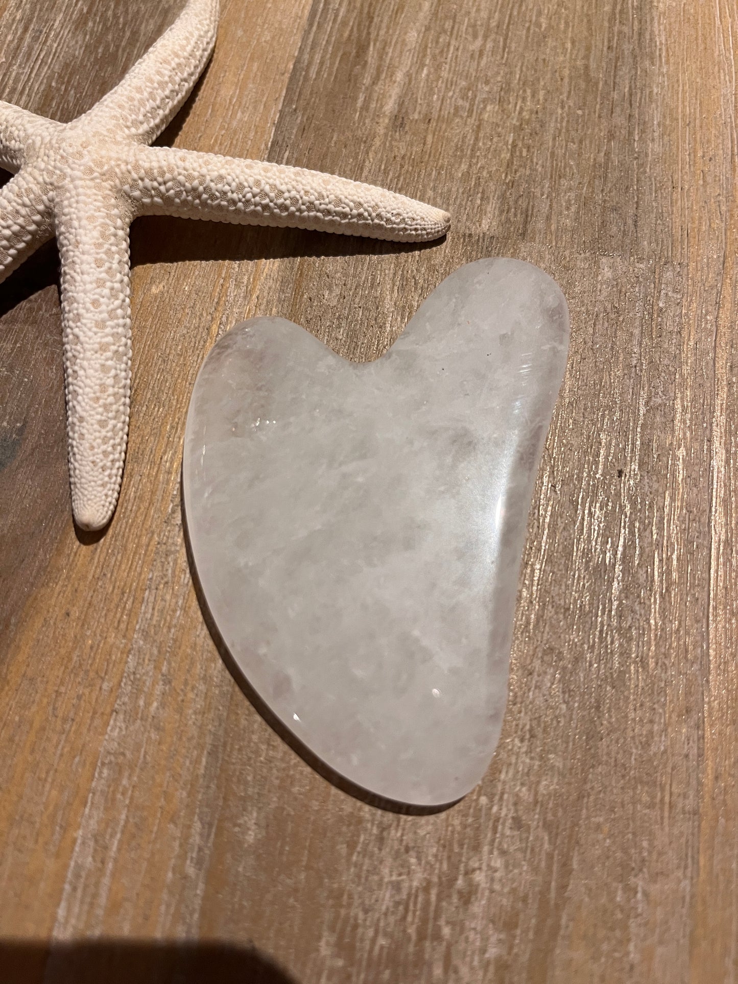 gha-sha en pierre naturelle de cristal de roche