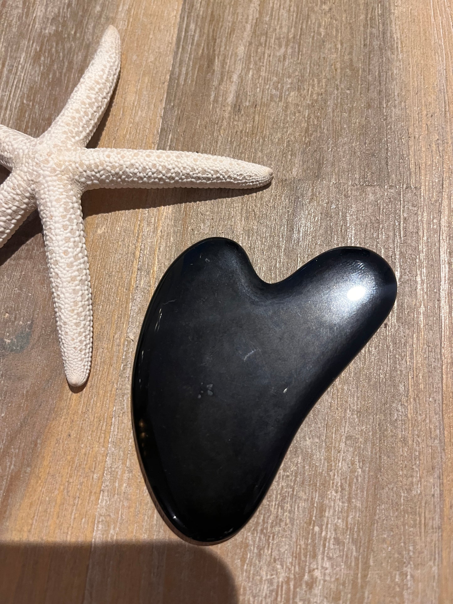 gha-sha en pierre naturelle d'Obsidienne