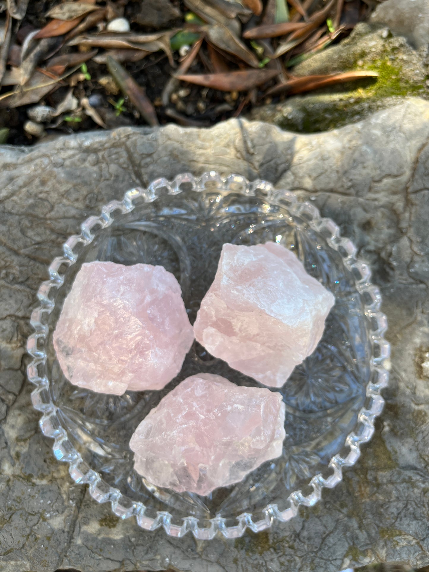 pierre naturelle de Quartz rose