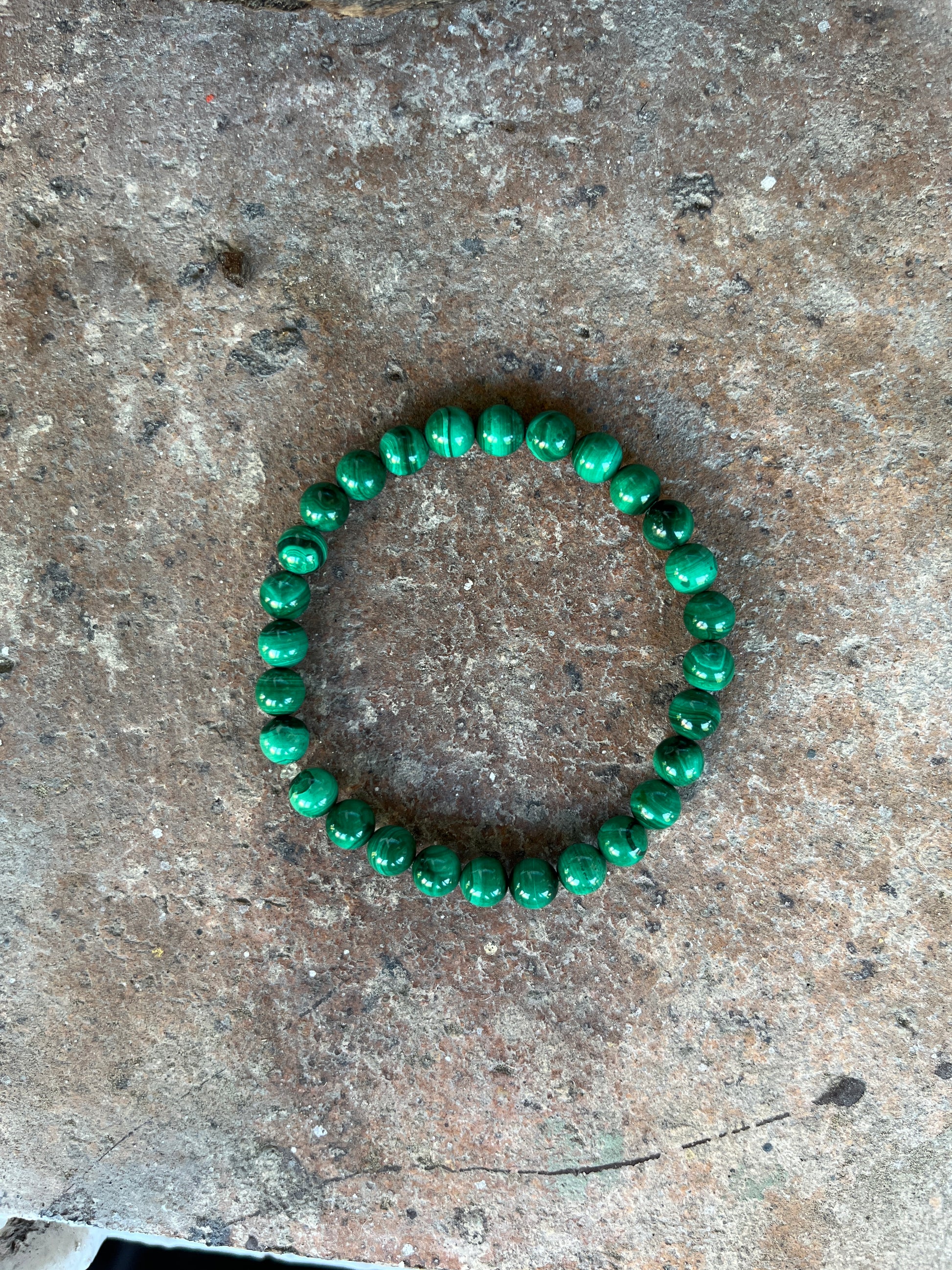 bracelet en pierres naturelles de Malachite