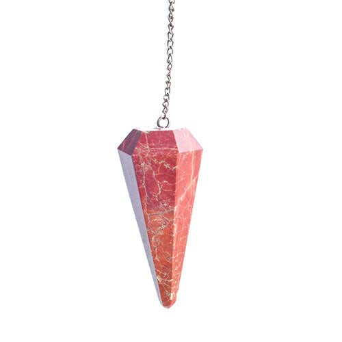 pendule en pierre naturelle de Jaspe rouge