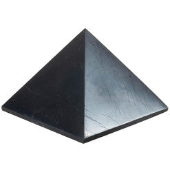 pyramide noire en pierre de shungite naturelle
